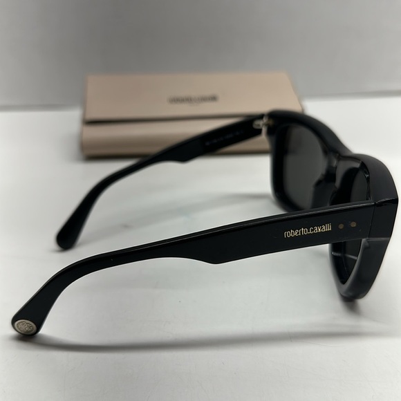 Roberto Cavalli Sunglasses Square Sun Glasses Carrying Case RC 1136 01A Black - Picture 8 of 11